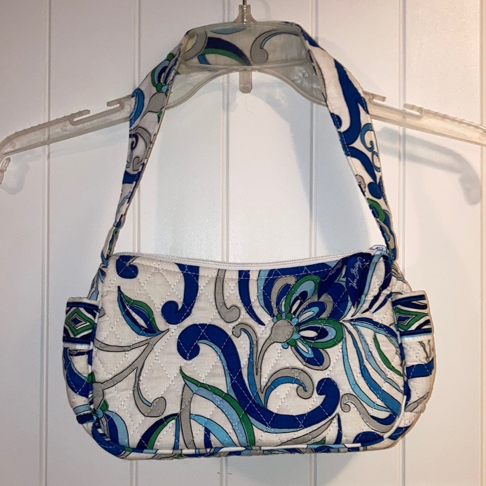 Vera Bradley small purse Mediterranean White EUC
